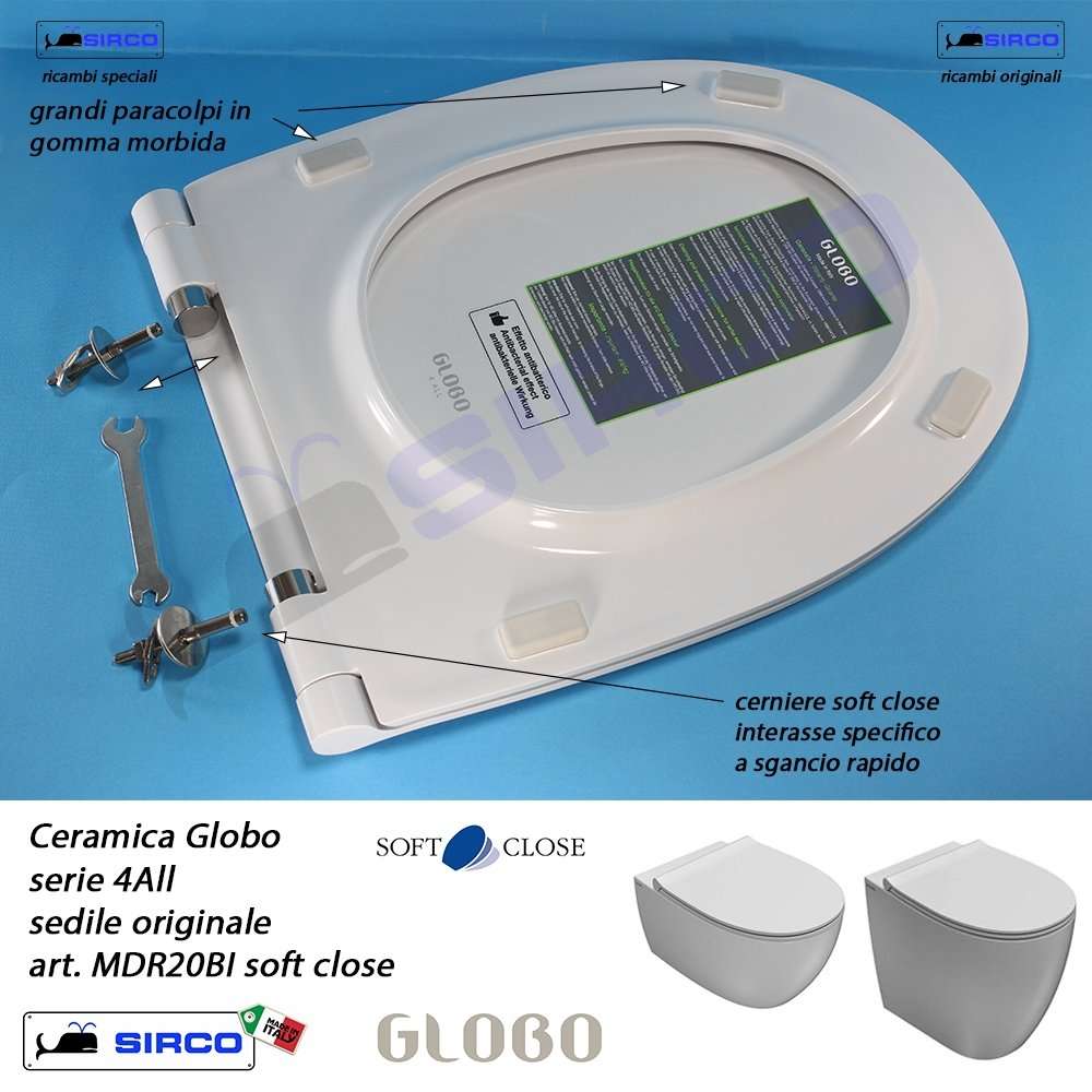 sedile 4ALL MDR20.BI soft close originale - immagine 5
