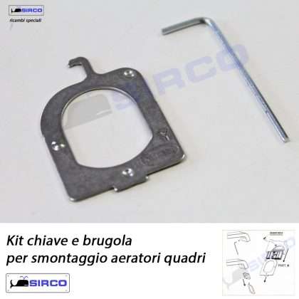 Chiave e brugola per smontaggio aeratori quadri