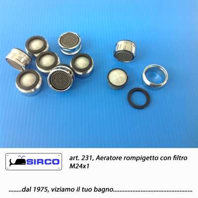 M24x1 Aeratore rompigetto con filtro