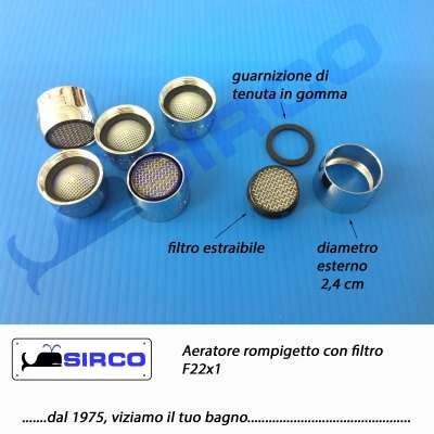 F22X1 Aeratore rompigetto con filtro - immagine 2