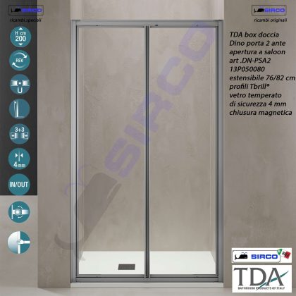Porta a saloon per nicchia