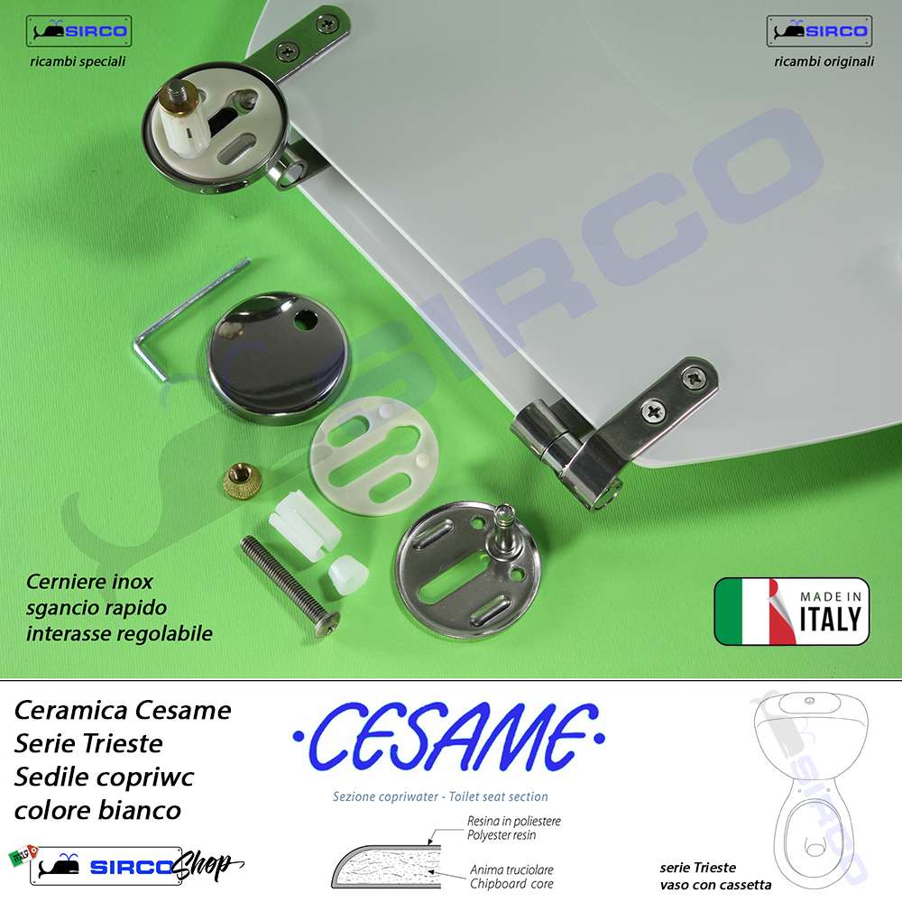 sedile TRIESTE bianco - immagine 7