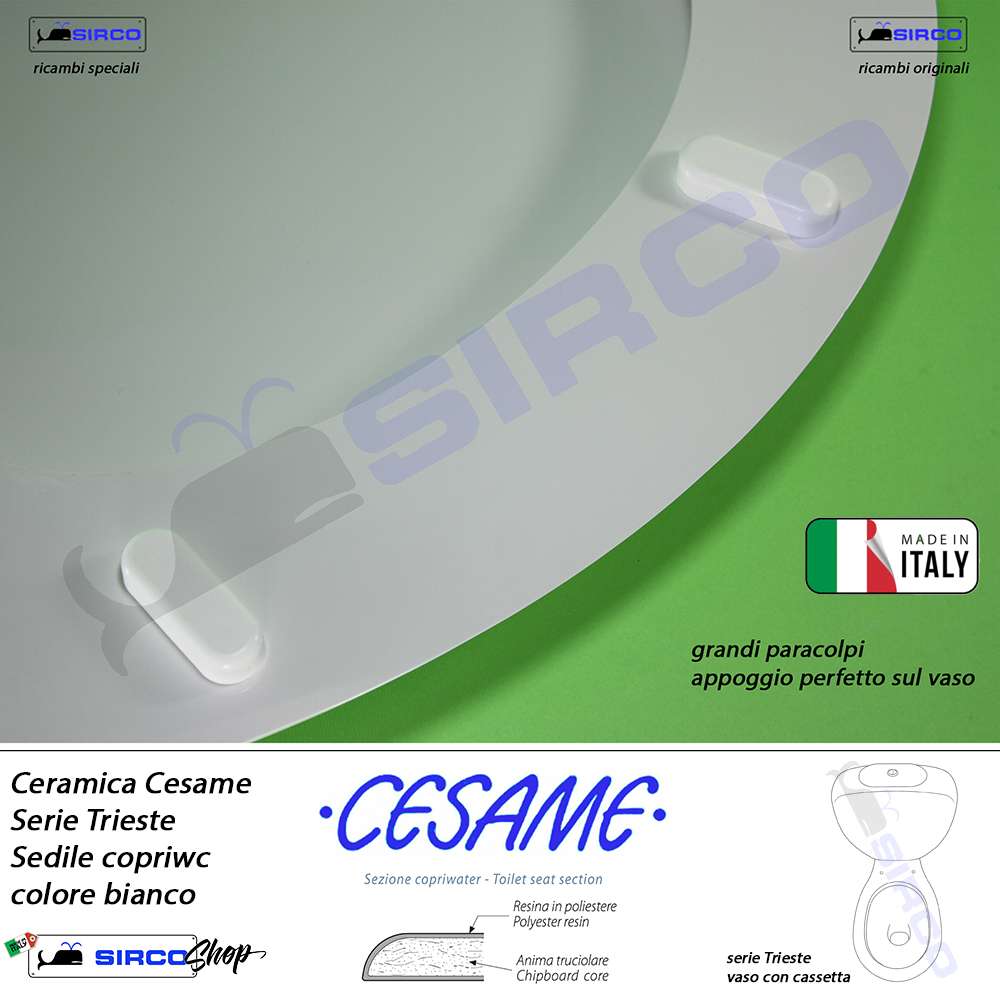 sedile TRIESTE bianco - immagine 5