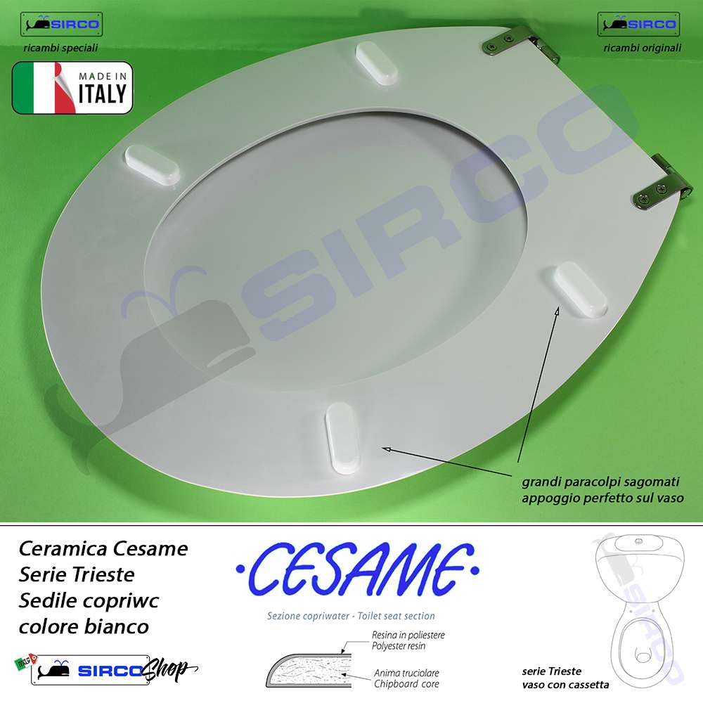 sedile TRIESTE bianco - immagine 4